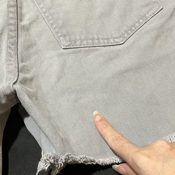 Vintage BONGO Denim High Waist Shorts Jeans Y2K 90s Distressed 22 Waist - Picture 14 of 16